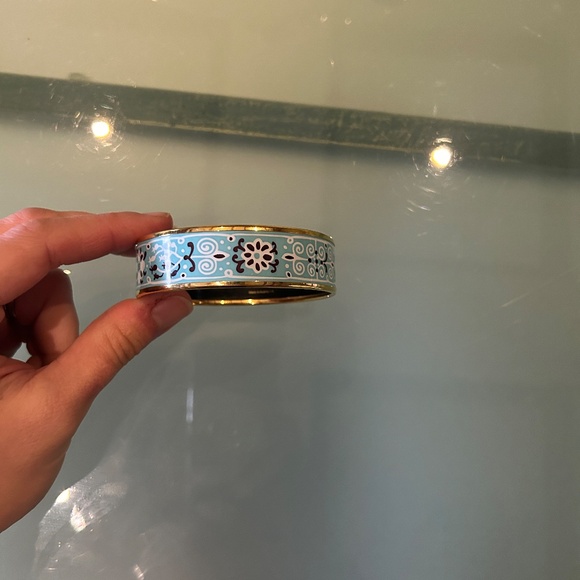 Hermes Wide Enamel Bangle Bracelet - Picture 8 of 9